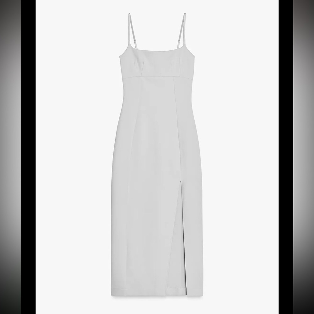 Zara interlock stretch slit midi dress - Picture 8 of 11